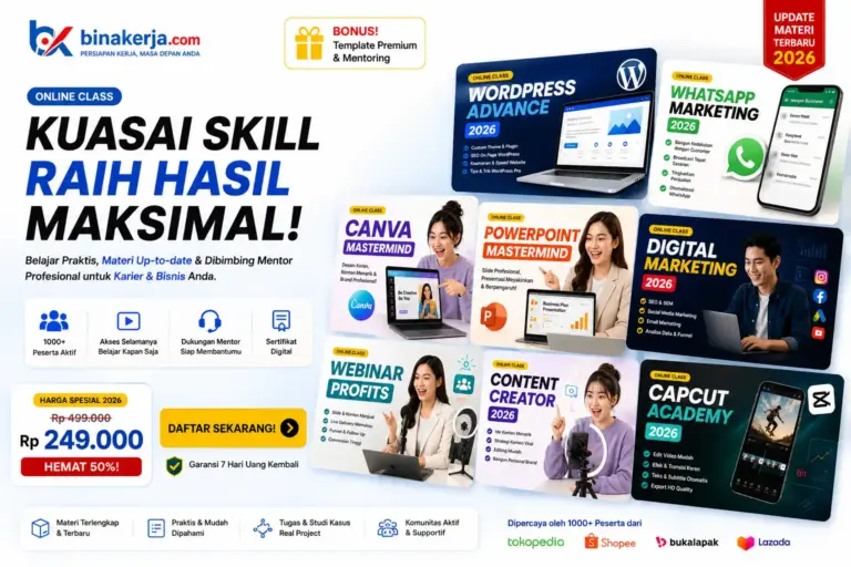Paket Bundling 90 Kelas Siap Kerja